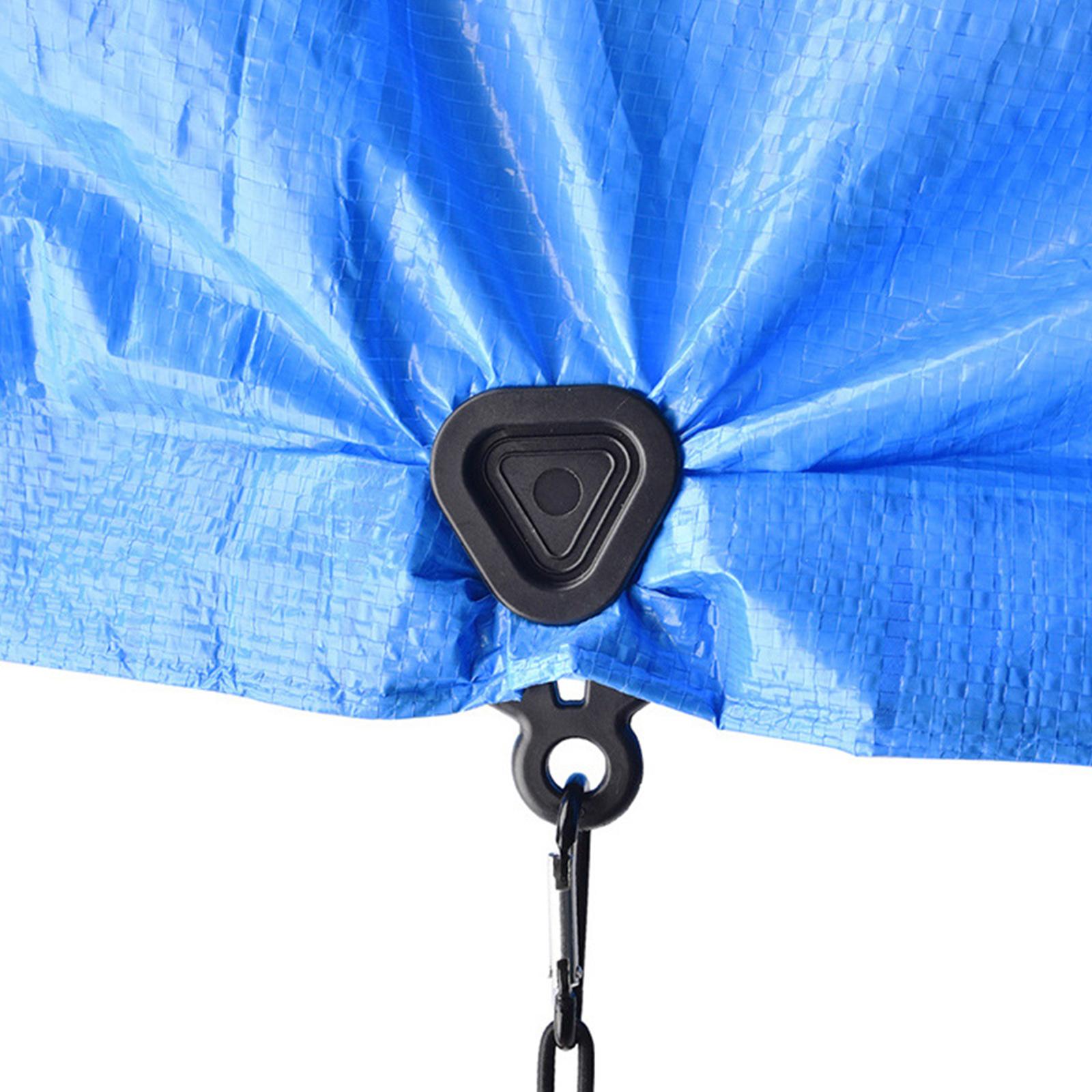 Cheap Goat Tents Outdoor Camping Tent Clip ABS Material Heavy Duty Wind Point Pull Clamp Part Color Rope Clip Hook 2 Awning Windproof Tent U3Y3   
